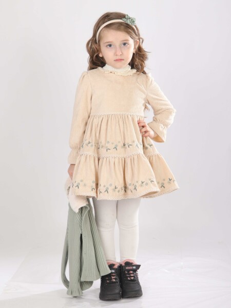 Kız Çocuk Elbise 1-5 Yaş 4801 Mint - 7