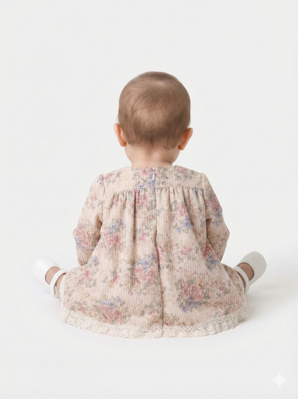 Kız Çocuk Elbise 3-12 Ay 4717 Bej - 2