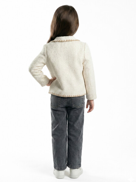 Kız Çocuk Alt Üst Takım 3-7 Yaş 4751 Ekru - 2