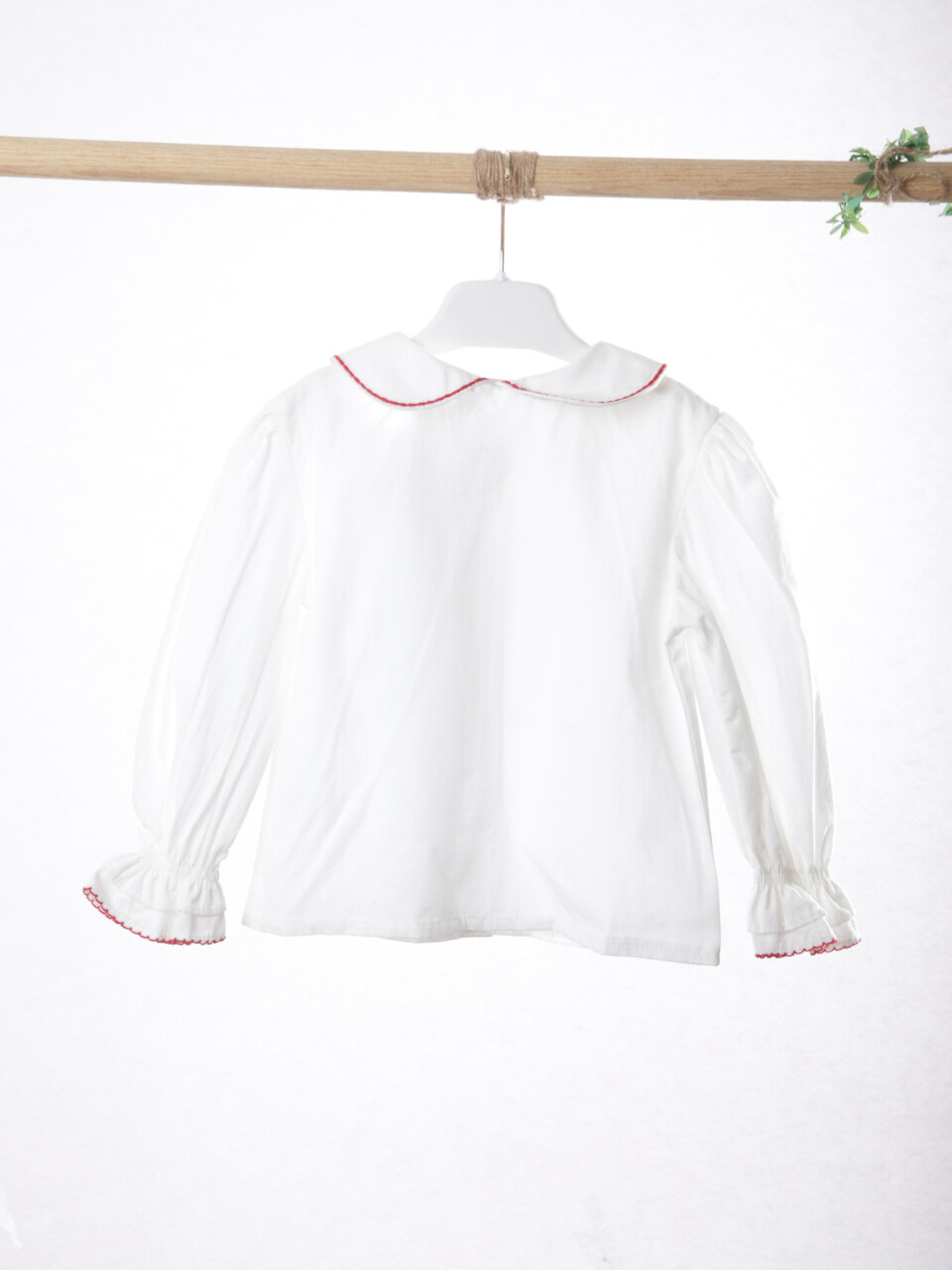 Kız Çocuk Elbise 6-36 Ay 4009 Ekru - Kırmızı - 7