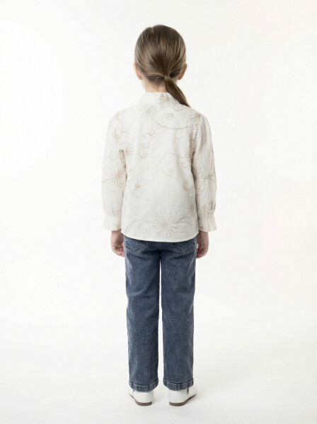 Kız Çocuk Alt Üst Takım 3-7 Yaş 4752 Kahverengi - 4