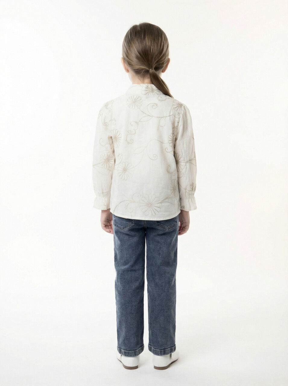 Kız Çocuk Alt Üst Takım 3-7 Yaş 4752 Kahverengi - 4