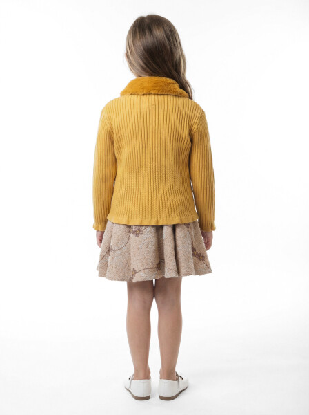 Kız Çocuk Elbise 3-7 Yaş 4770 Hardal - 2