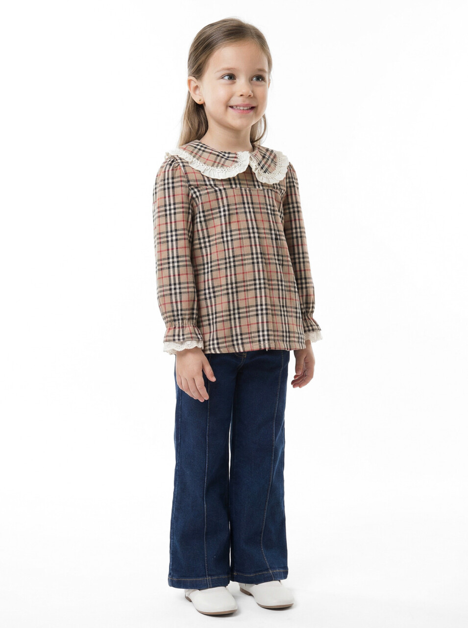 Kız Çocuk 3'lu Alt Üst Takım 3-7 Yaş 4777 Kırmızı - 4