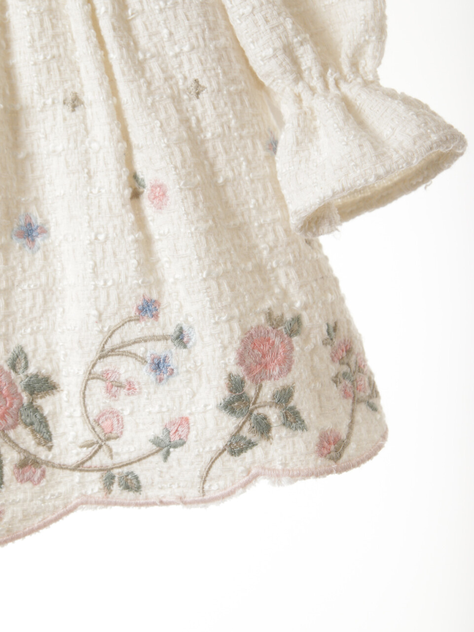 Kız Çocuk Elbise 3-12 Ay 4712 Ekru - 6