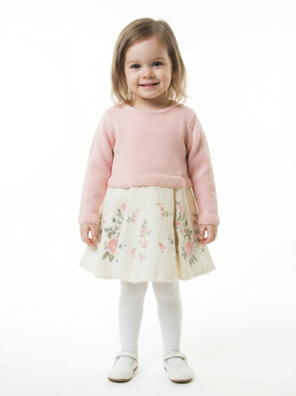 Kız Çocuk Elbise 6-24 Ay 4784 Pembe - 1