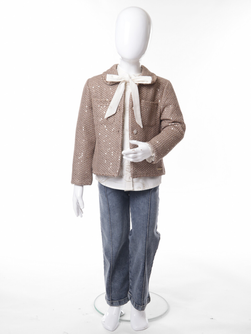 Kız Çocuk Alt Üst Takım 3-7 Yaş 4752 Kahverengi - 6