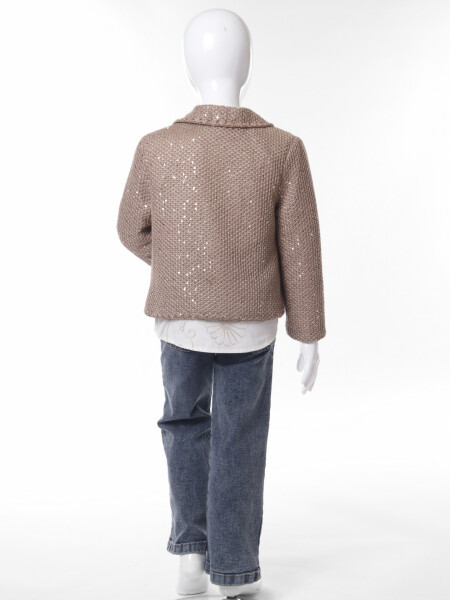 Kız Çocuk Alt Üst Takım 3-7 Yaş 4752 Kahverengi - 7