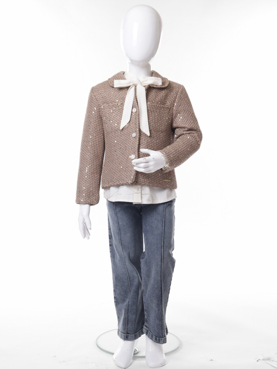 Kız Çocuk Alt Üst Takım 3-7 Yaş 4752 Kahverengi - 8