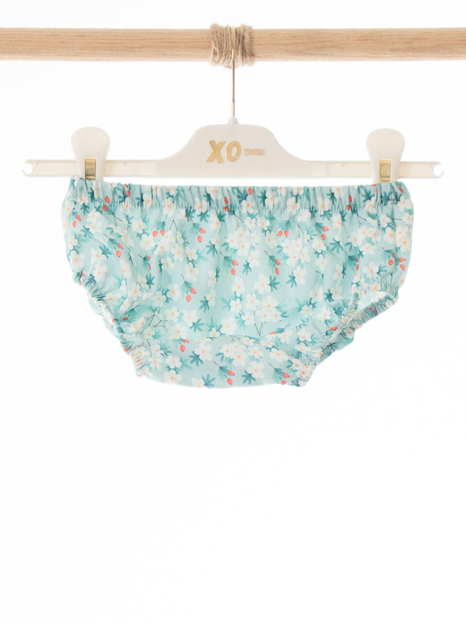 Külotlu Kız Çocuk Elbise 3-12 Ay 5129 Turkuaz - 5