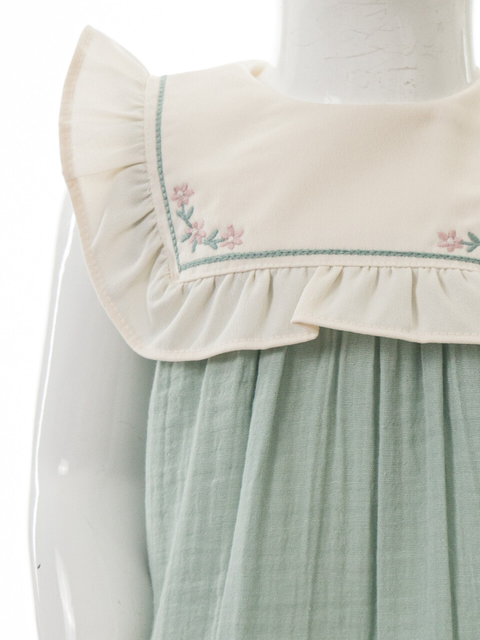 Kız Çocuk Yazlık Elbise 6-36 Ay 5208‬‎ Yeşil - 4