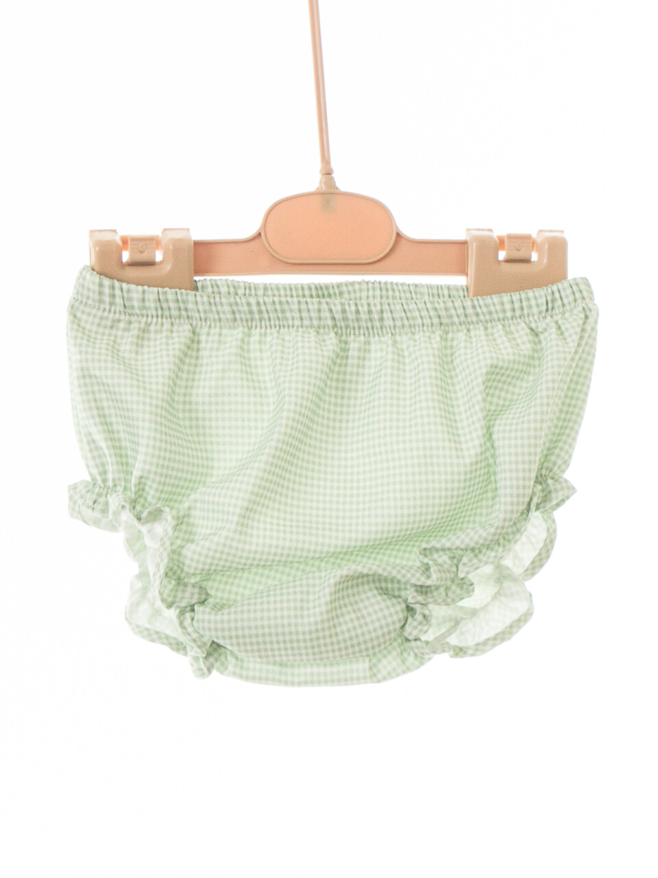 Külotlu Kız Çocuk Elbise 3-12 Ay 5112 Ekru - Yeşil - 5