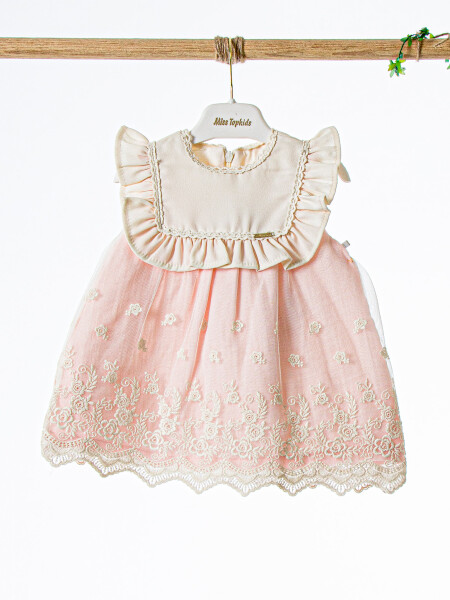 Kız Çocuk Yazlık Elbise 3-12 Ay 5122 Pembe - 3