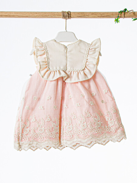 Kız Çocuk Yazlık Elbise 3-12 Ay 5122 Pembe - 4