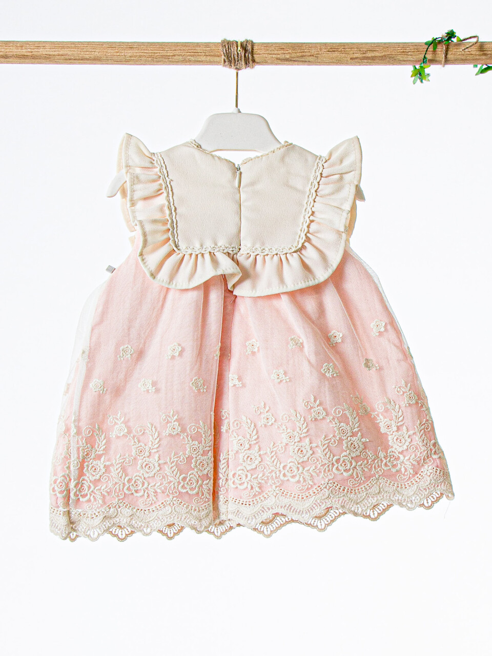 Kız Çocuk Yazlık Elbise 3-12 Ay 5122 Pembe - 4
