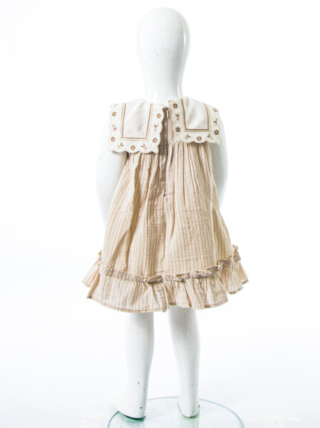 Kız Çocuk Yazlık Elbise 6-36 Ay 5212 Bej - 5