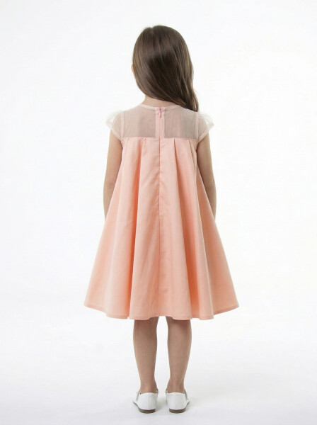 Kız Çocuk Yazlık Elbise 2-6 Yaş 1804 Coral - 2