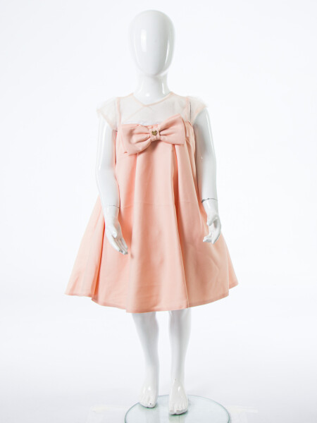 Kız Çocuk Yazlık Elbise 2-6 Yaş 1804 Coral - 3