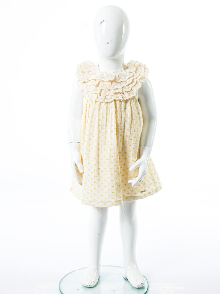 Kız Çocuk Yazlık Elbise 6-36 Ay 5216 Bej - 3