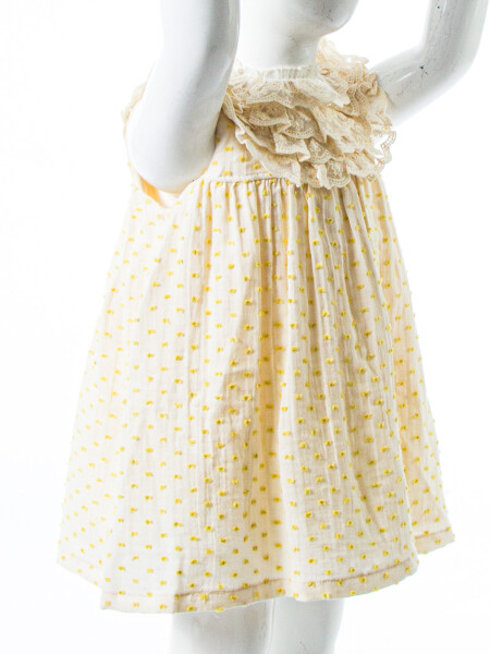 Kız Çocuk Yazlık Elbise 6-36 Ay 5216 Bej - 4