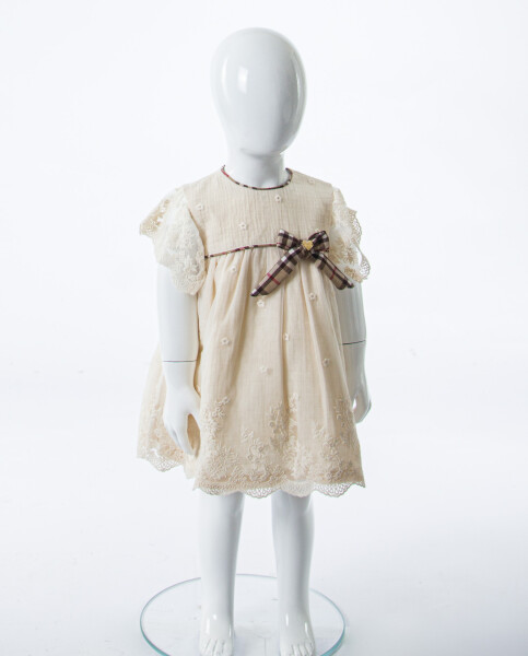 Kız Çocuk Yazlık Elbise 6-36 Ay 5220 Bej - 3