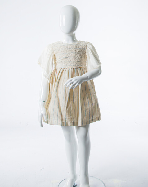 Kız Çocuk Yazlık Elbise 1-5 Yaş 5159 Bej - 3