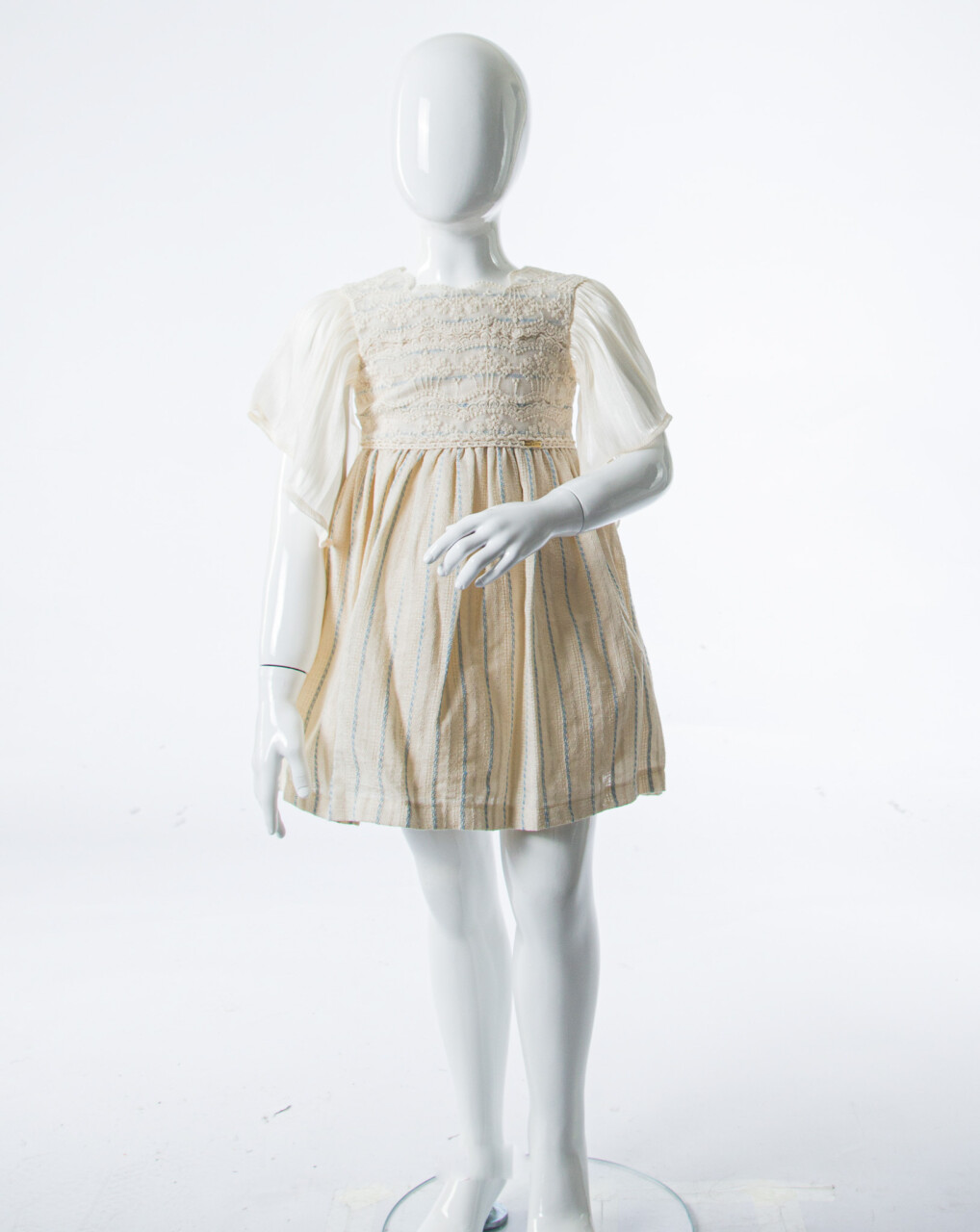 Kız Çocuk Yazlık Elbise 1-5 Yaş 5159 Bej - 3