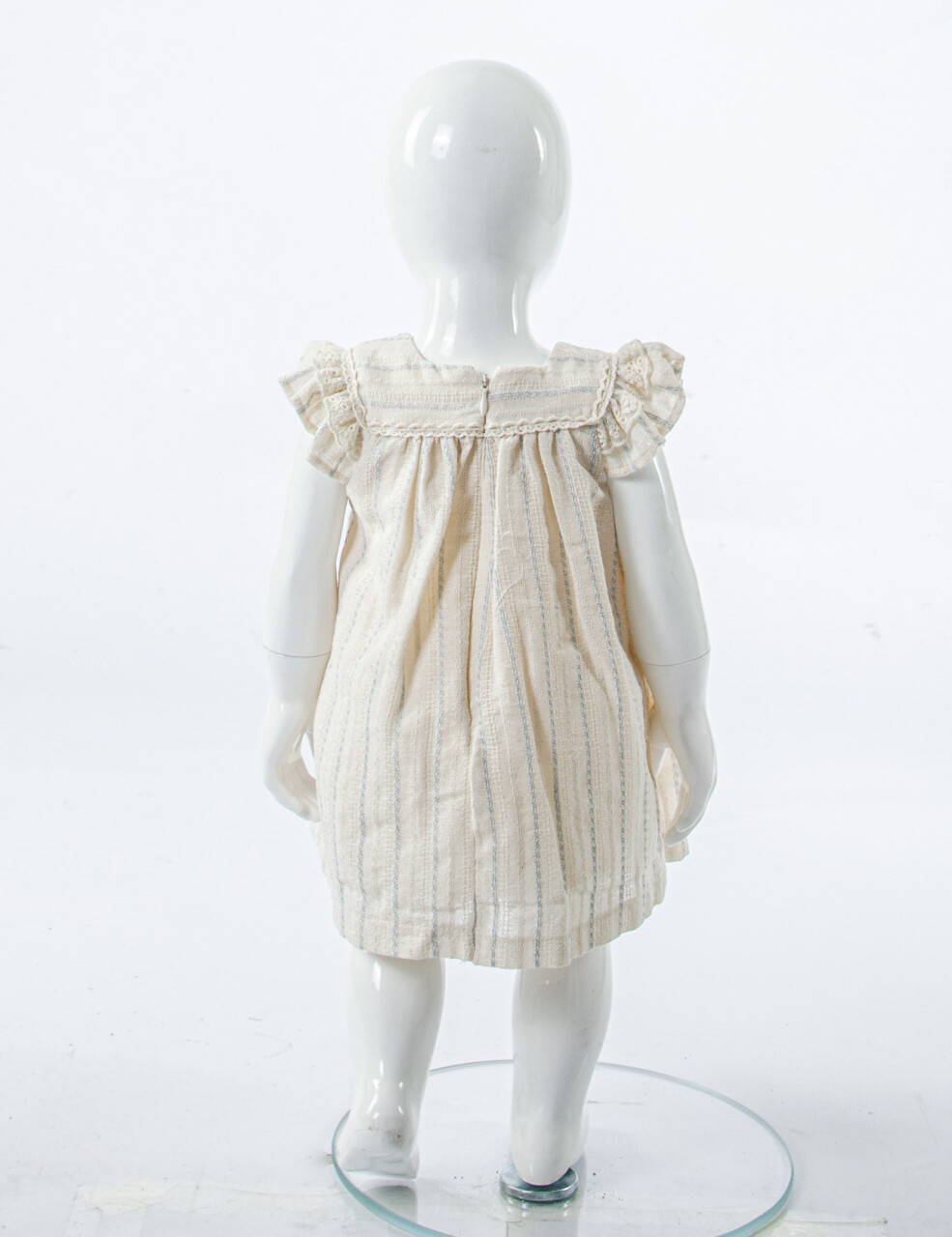 Kız Çocuk Yazlık Elbise 3-12 Ay 5128 Bej - 4