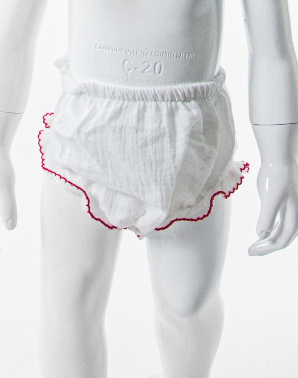 Külotlu Kız Çocuk Yazlık Elbise 3-12 Ay 5113 Beyaz - 6