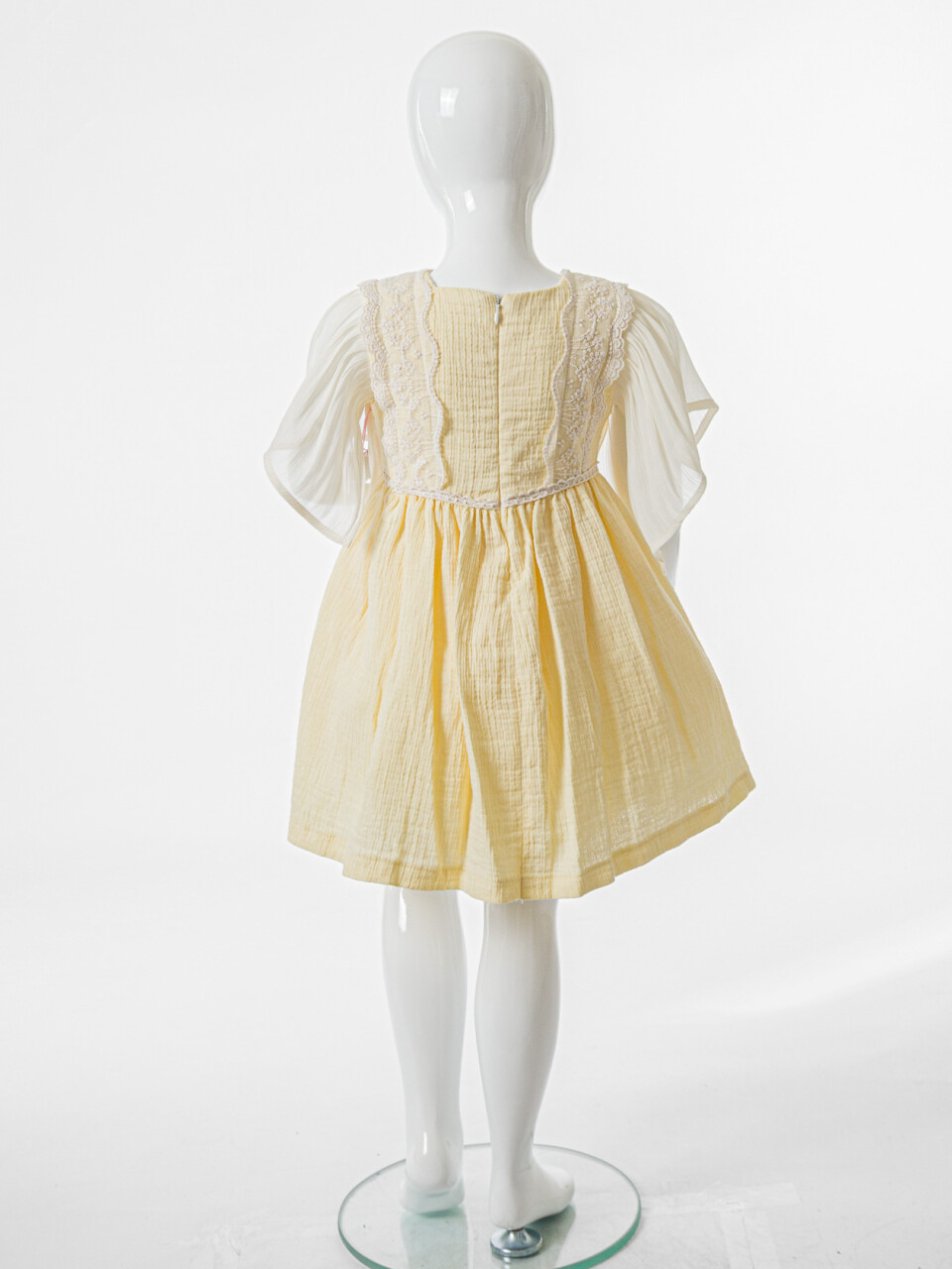 Kız Çocuk Yazlık Elbise 1-5 Yaş 5157 Sarı - 4