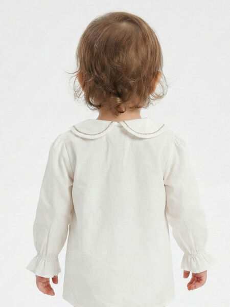 Kız Çocuk Elbise 1-5 Yaş 4747 Bej - 6