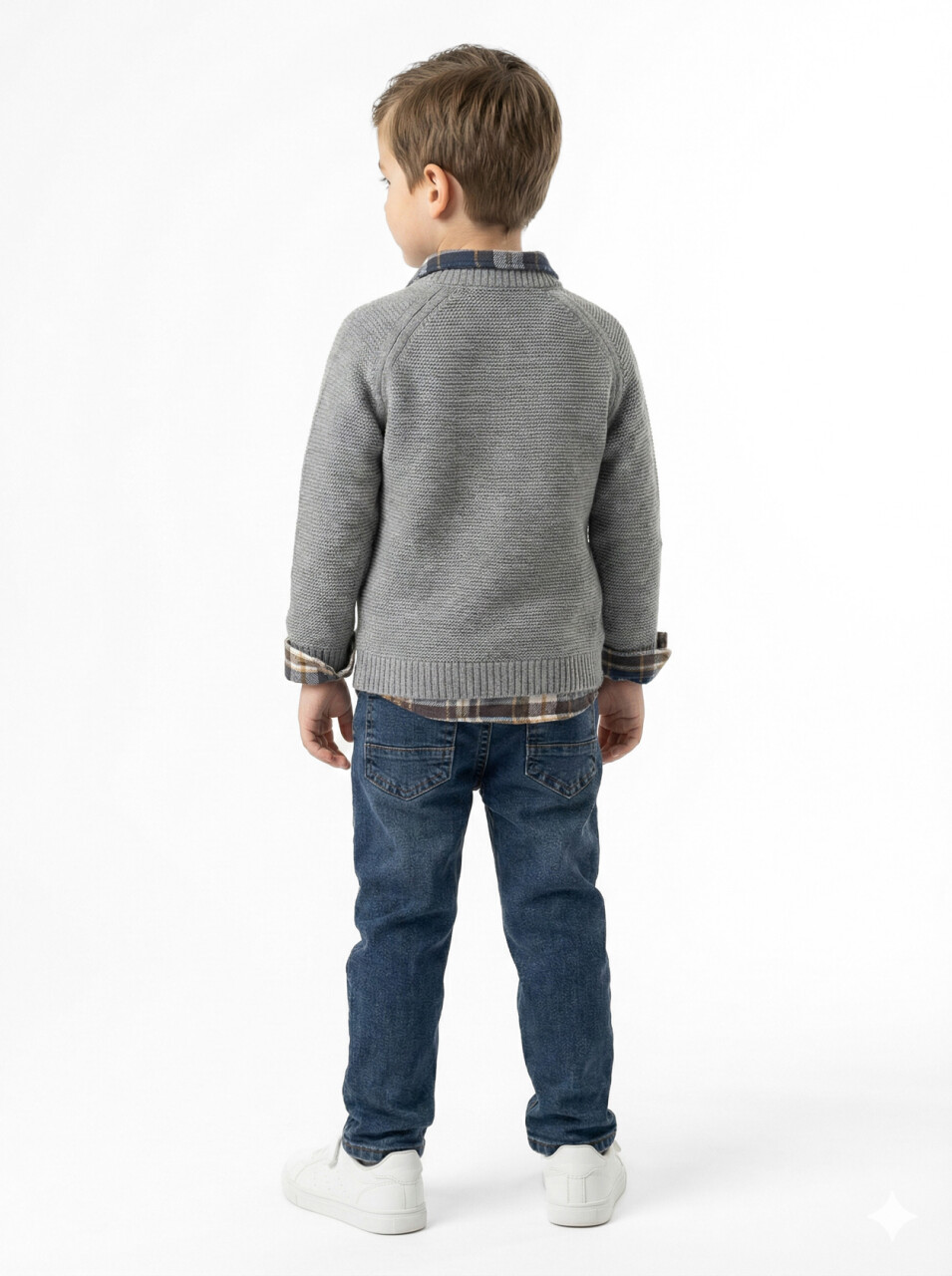 Erkek Çocuk Alt Üst Takım 1-5 Yaş 2614 Gri - 3