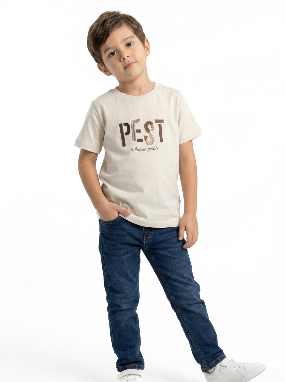 Erkek Çocuk Alt Üst Takım 1-5 Yaş 2583 Kahverengi - 5