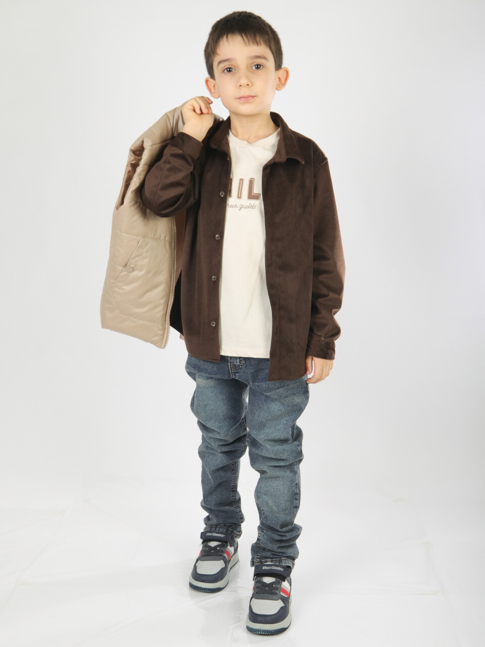 Erkek Çocuk Alt Üst Takım 8-13 Yaş 2925 Kahverengi - 3