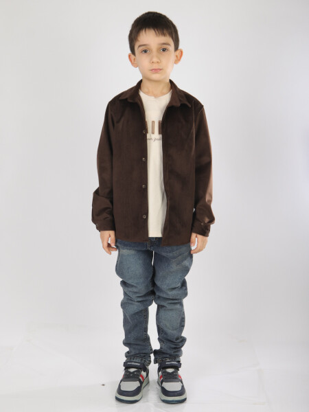 Erkek Çocuk Alt Üst Takım 8-13 Yaş 2925 Kahverengi - 5