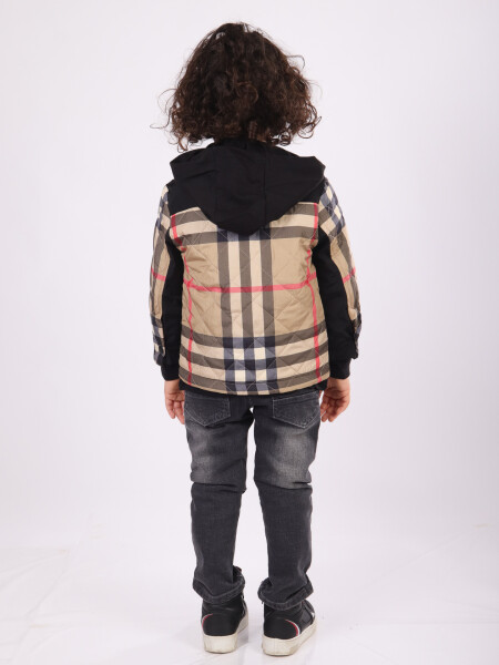 Erkek Çocu Alt Üst Takım 6-36 Ay 2501 Bej - Siyah - 2