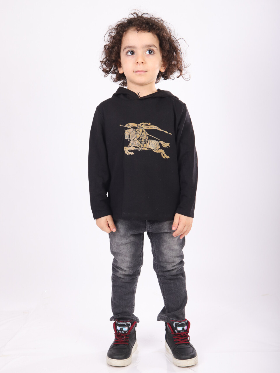 Erkek Çocu Alt Üst Takım 6-36 Ay 2501 Bej - Siyah - 3