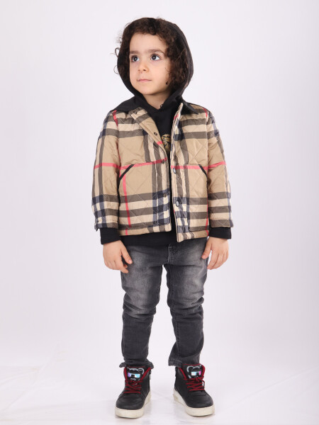 Erkek Çocu Alt Üst Takım 6-36 Ay 2501 Bej - Siyah - 5