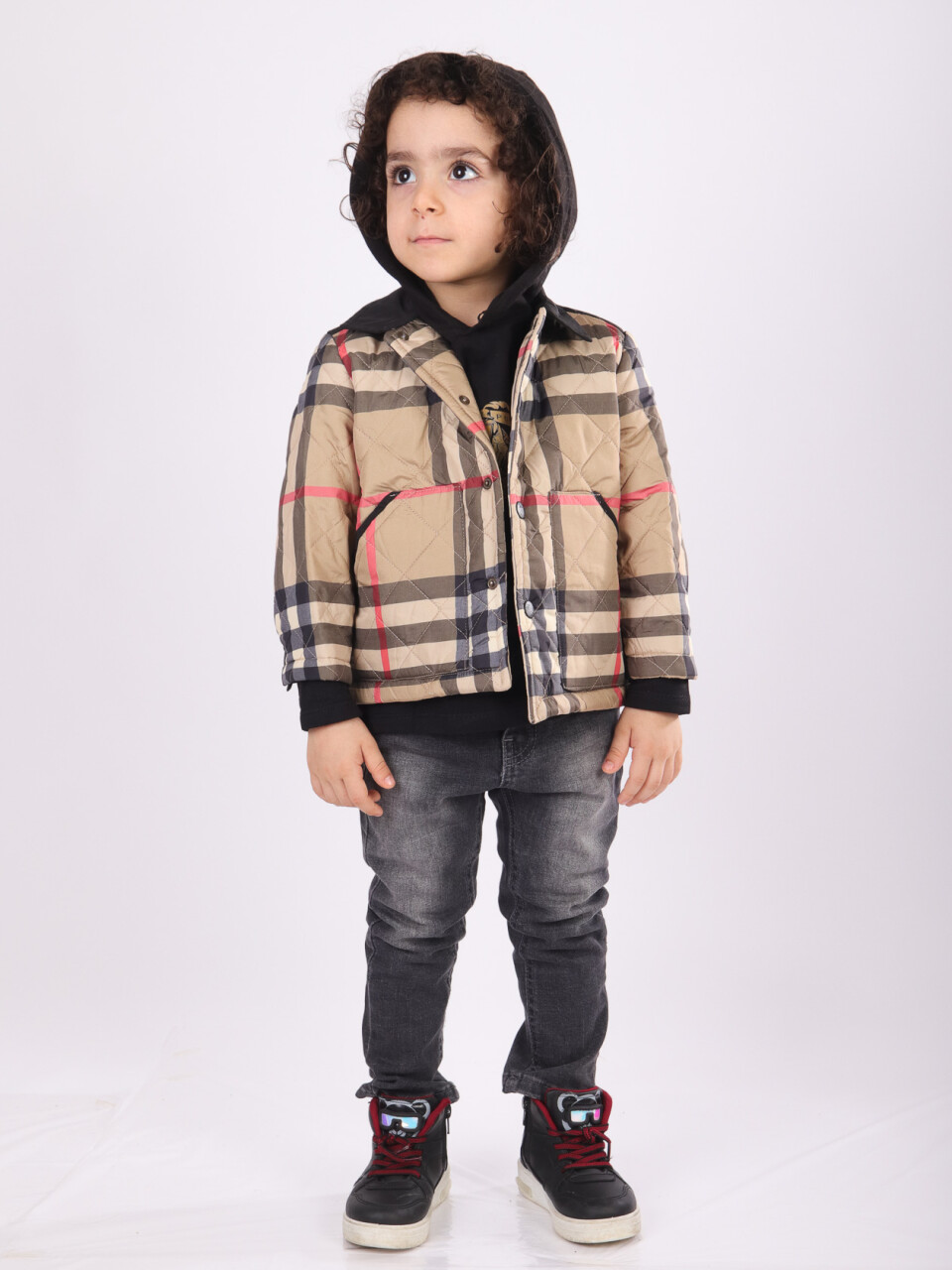 Erkek Çocu Alt Üst Takım 6-36 Ay 2501 Bej - Siyah - 5