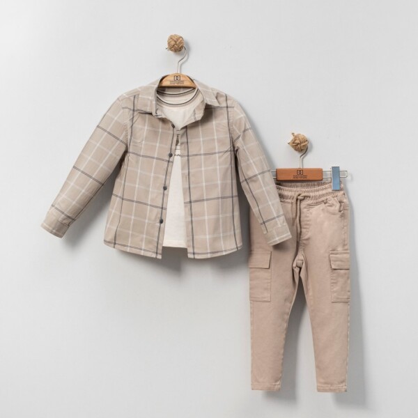 Erkek Çocuk 4'lu Alt Üst Takım 2-7 Yaş 4436 Siyah - 3