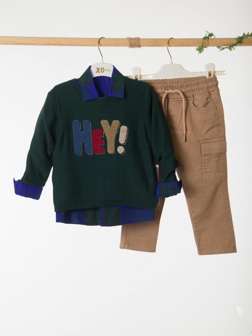 Erkek Çocuk 3'lü Alt Üst Takmı 6-36 Ay 2512 Haki - 5