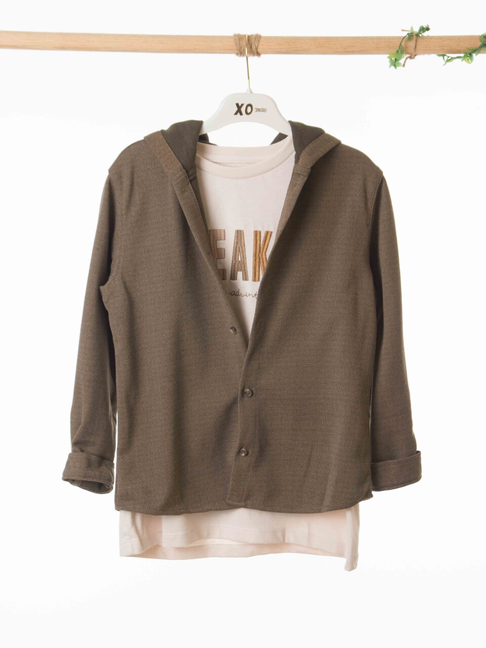 Erkek Çocuk Alt Üst Takım 8-13 Yaş 2907 Ekru - Haki - 11