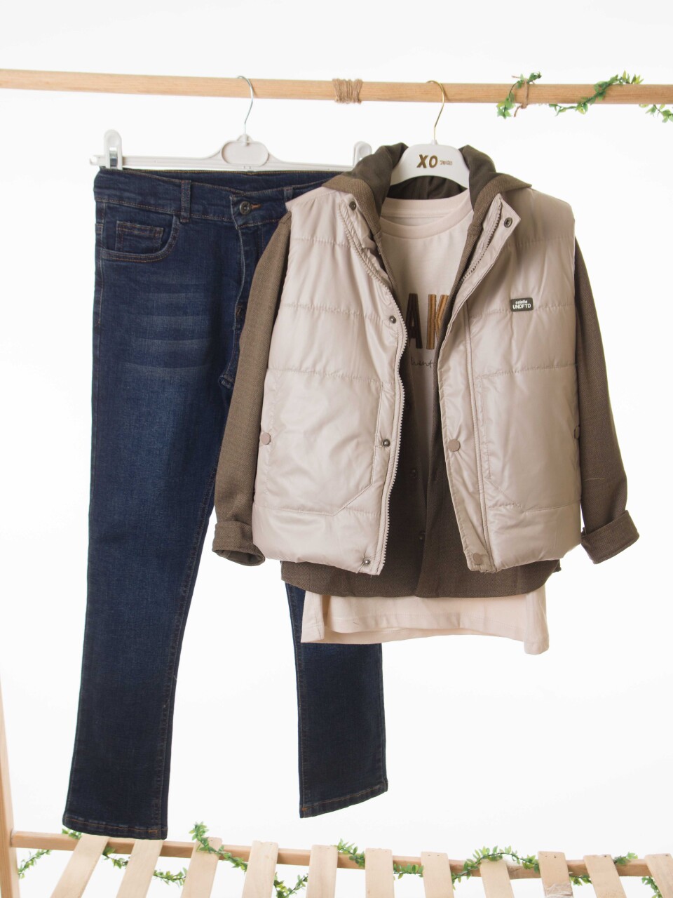 Erkek Çocuk Alt Üst Takım 8-13 Yaş 2907 Ekru - Haki - 7