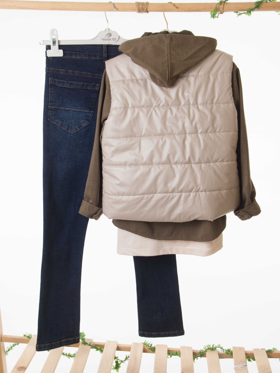 Erkek Çocuk Alt Üst Takım 8-13 Yaş 2907 Ekru - Haki - 8