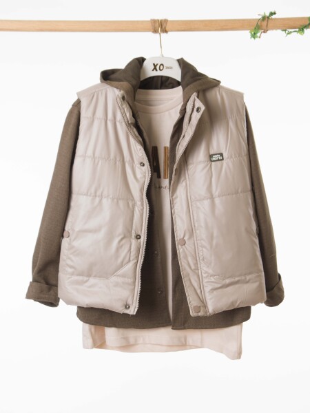 Erkek Çocuk Alt Üst Takım 8-13 Yaş 2907 Ekru - Haki - 9