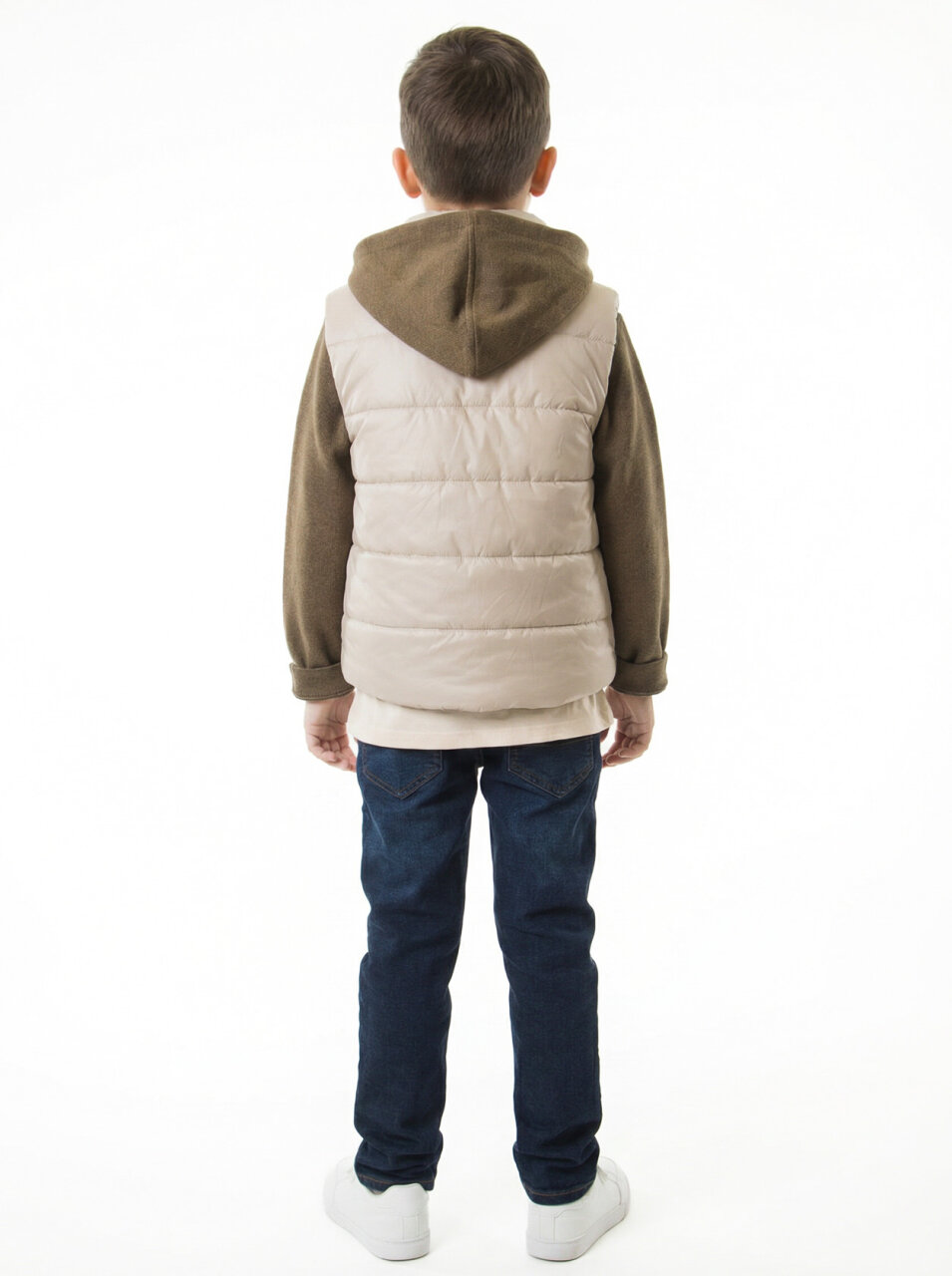 Erkek Çocuk Alt Üst Takım 8-13 Yaş 2907 Ekru - Haki - 2