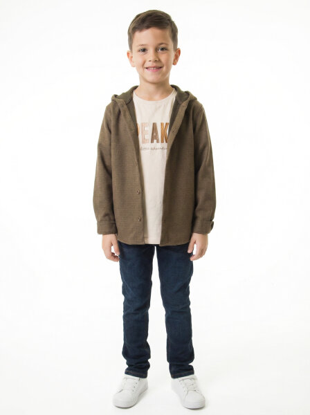 Erkek Çocuk Alt Üst Takım 8-13 Yaş 2907 Ekru - Haki - 3