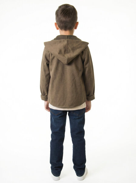 Erkek Çocuk Alt Üst Takım 8-13 Yaş 2907 Ekru - Haki - 4