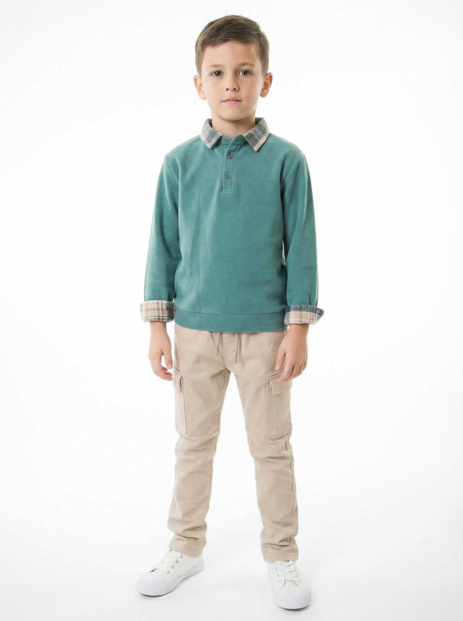 Erkek Çocuk 3'lu Alt Üst Takım 3-8 Yaş 2778 Turkuaz - 3