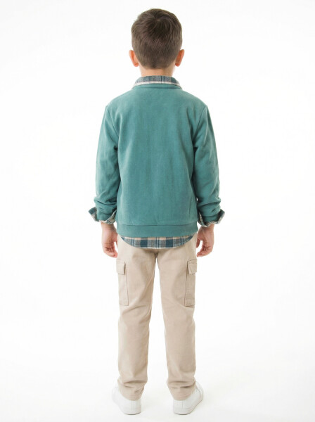 Erkek Çocuk 3'lu Alt Üst Takım 3-8 Yaş 2778 Turkuaz - 4